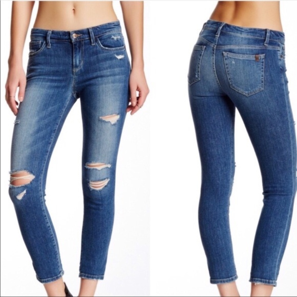 Joe’s jeans Keagan skinny ankle distressed jeans